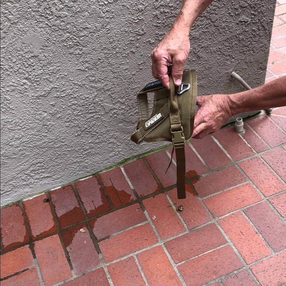 Military Green Dog Harness with Metal D-Ring